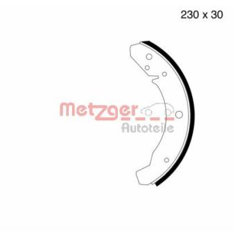 Jeu de mâchoires de frein METZGER OEM 131698537CX