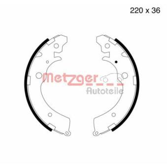 Jeu de mâchoires de frein METZGER OEM 43154SM4A01