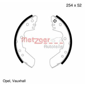 Jeu de mâchoires de frein METZGER OEM 552158