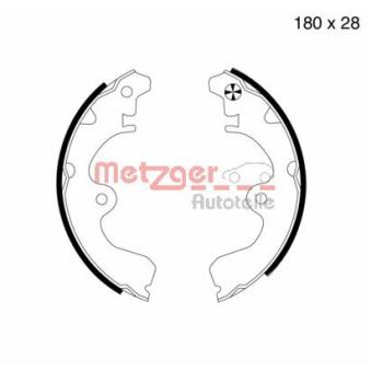Jeu de mâchoires de frein METZGER OEM 0449510071