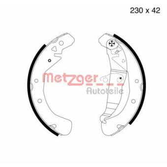 Jeu de mâchoires de frein METZGER OEM 90512792