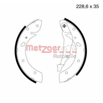 Jeu de mâchoires de frein METZGER OEM 0449505020
