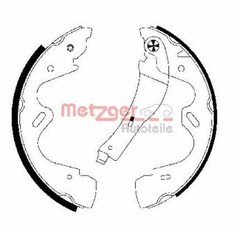 Jeu de mâchoires de frein METZGER OEM 440600X825