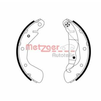 Jeu de mâchoires de frein METZGER OEM 1605056