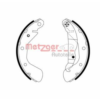 Jeu de mâchoires de frein METZGER OEM 1605041