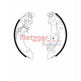 Jeu de mâchoires de frein METZGER OEM 1106632