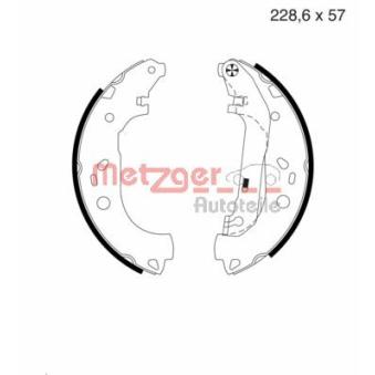 Jeu de mâchoires de frein METZGER MG 983