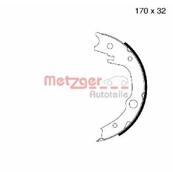 Jeu de mâchoires de frein, frein de stationnement METZGER MG 996