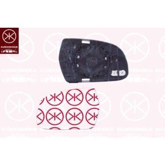 Verre de rétroviseur, rétroviseur extérieur KLOKKERHOLM 00291063