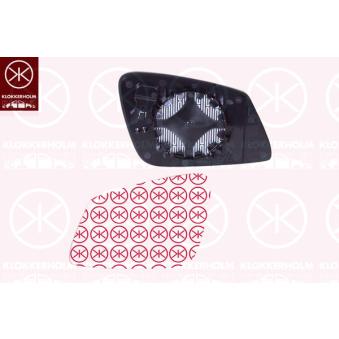 Verre de rétroviseur, rétroviseur extérieur KLOKKERHOLM 00981062