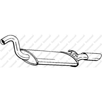 Silencieux arrière KLOKKERHOLM OEM 8G0253609B Silencieux arrière KLOKKERHOLM OEM 8G0253609B