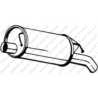 Silencieux arrière KLOKKERHOLM 105-137