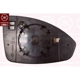 Verre de rétroviseur, rétroviseur extérieur KLOKKERHOLM 11331063