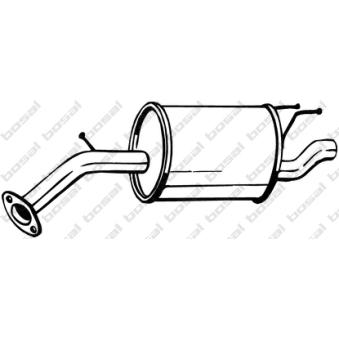 Silencieux arrière KLOKKERHOLM 128-023