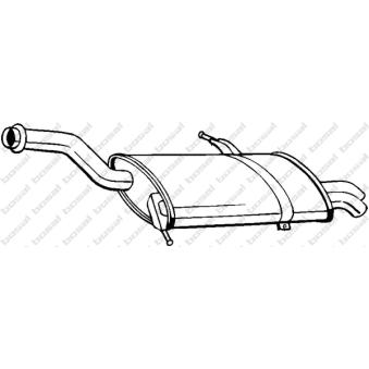 Silencieux arrière KLOKKERHOLM OEM 173096