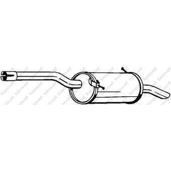 Silencieux arrière KLOKKERHOLM [135-103]
