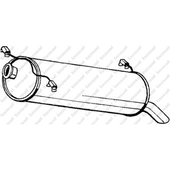 Silencieux arrière KLOKKERHOLM OEM 1726YG