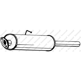 Silencieux central KLOKKERHOLM 154-133