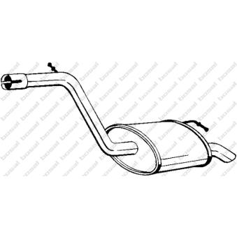 Silencieux arrière KLOKKERHOLM OEM 1365685