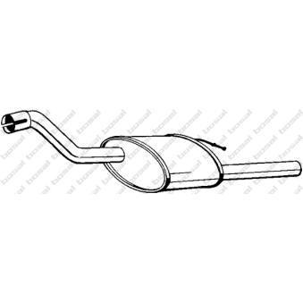 Silencieux arrière KLOKKERHOLM OEM 1308588