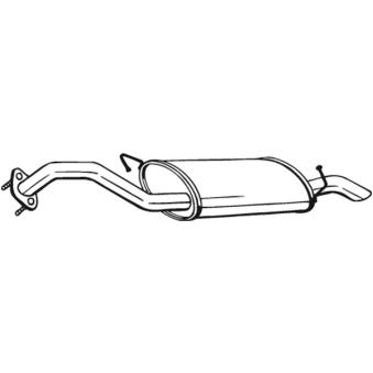 Silencieux arrière KLOKKERHOLM 169-103