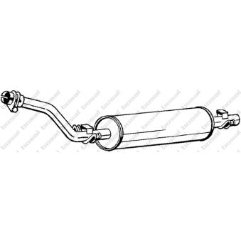 Silencieux arrière KLOKKERHOLM OEM 1144900515 Silencieux arrière KLOKKERHOLM OEM 1144900515