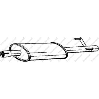 Silencieux central KLOKKERHOLM OEM 9014902919