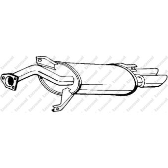 Silencieux arrière KLOKKERHOLM OEM MB957280 Silencieux arrière KLOKKERHOLM OEM MB957280