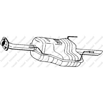 Silencieux arrière KLOKKERHOLM OEM 5852098