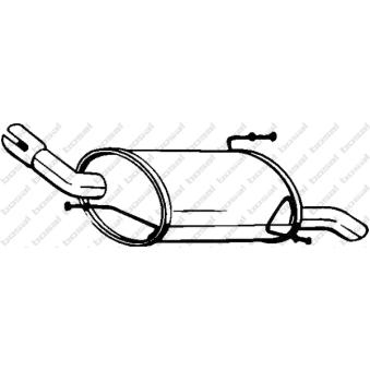 Silencieux arrière KLOKKERHOLM OEM 5852284