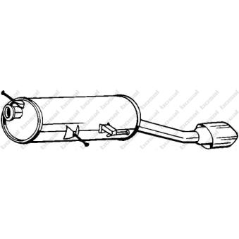 Silencieux arrière KLOKKERHOLM OEM 1726QX Silencieux arrière KLOKKERHOLM OEM 1726QX