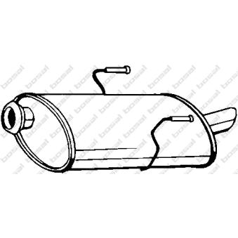 Silencieux arrière KLOKKERHOLM OEM 1726V6 Silencieux arrière KLOKKERHOLM OEM 1726V6