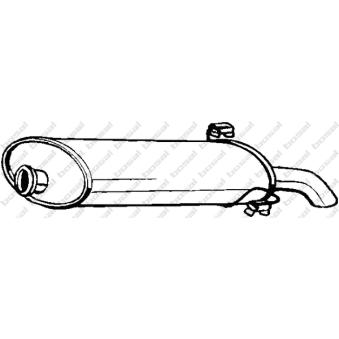 Silencieux arrière KLOKKERHOLM OEM 1726E1 Silencieux arrière KLOKKERHOLM OEM 1726E1