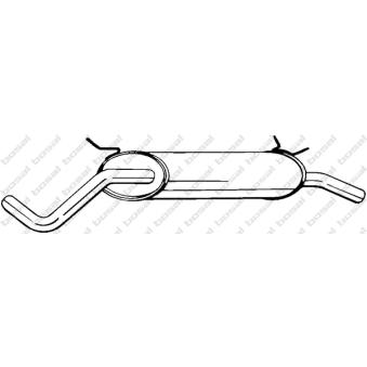 Silencieux arrière KLOKKERHOLM OEM 7700844698 Silencieux arrière KLOKKERHOLM OEM 7700844698