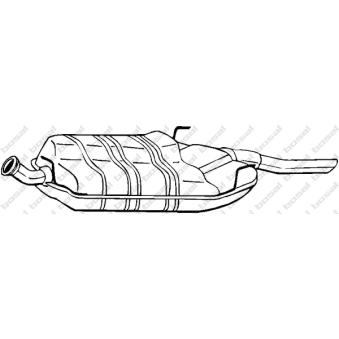 Silencieux arrière KLOKKERHOLM [215-831]