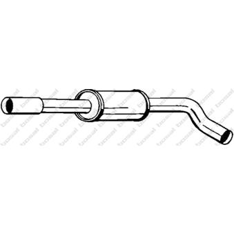 Silencieux central KLOKKERHOLM OEM 1J0253209A