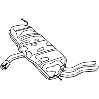 Silencieux arrière KLOKKERHOLM 227-233