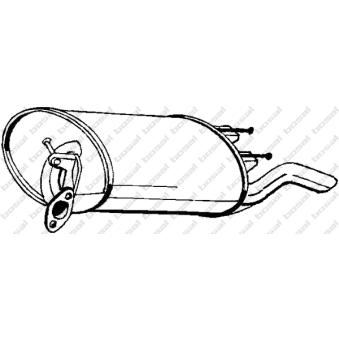 Silencieux arrière KLOKKERHOLM 228-443