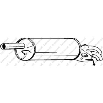 Silencieux arrière KLOKKERHOLM [233-071]