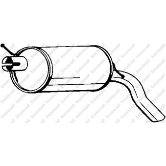 Silencieux arrière KLOKKERHOLM 233-387