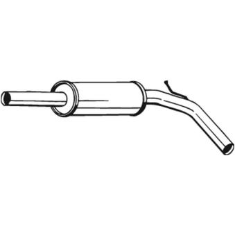 Silencieux central KLOKKERHOLM OEM 6N0253209D