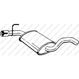 Silencieux central KLOKKERHOLM OEM 1H0253409E