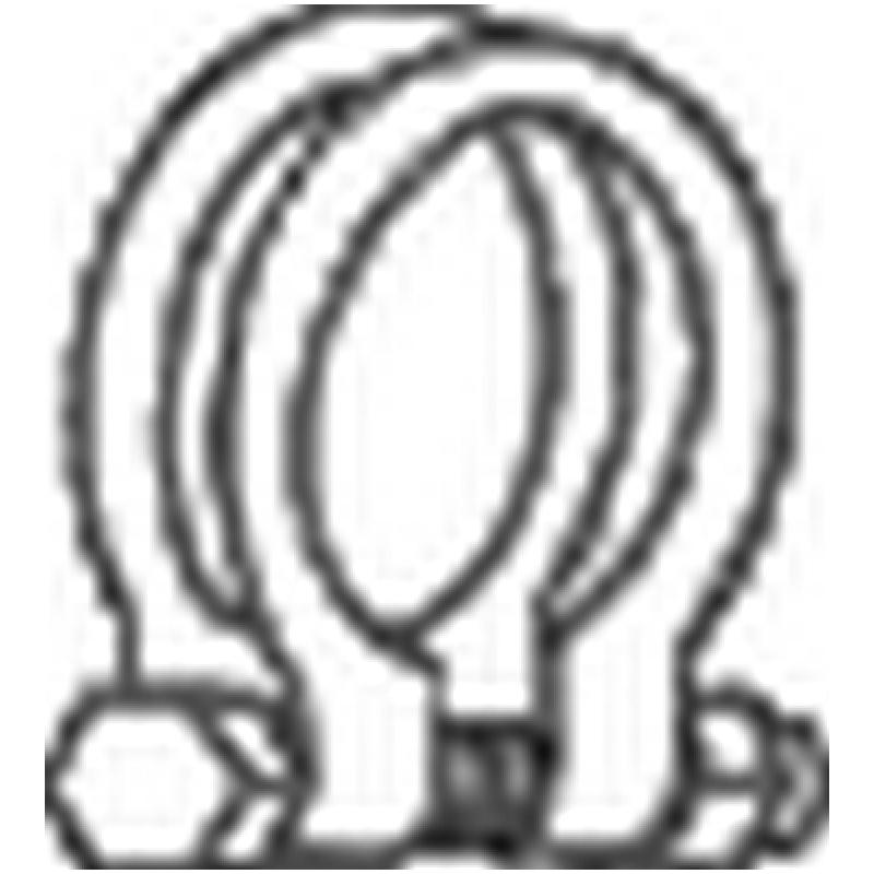 Pièce de serrage, échappement KLOKKERHOLM 250-445 - Visuel 1