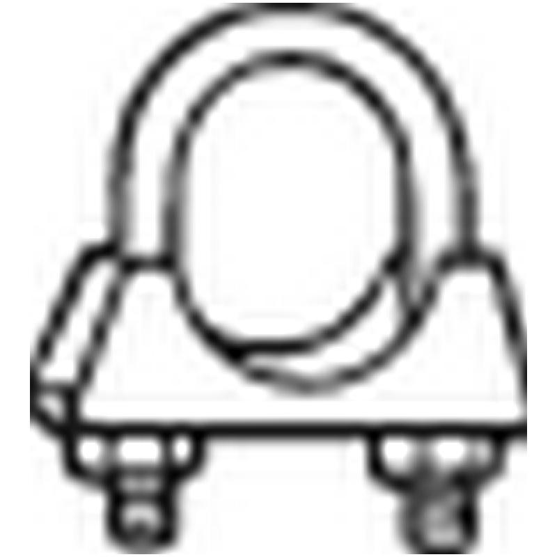 Pièce de serrage, échappement KLOKKERHOLM 250-845 - Visuel 1