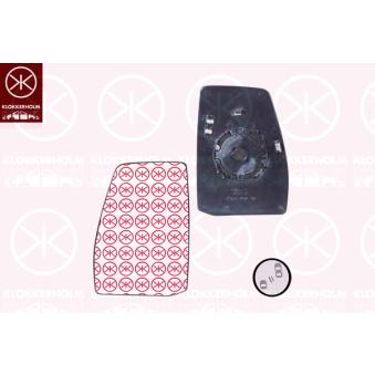 Verre de rétroviseur, rétroviseur extérieur KLOKKERHOLM 25011066