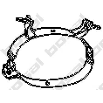 Bandes de caoutchouc, échappement KLOKKERHOLM OEM 18211723128 Bandes de caoutchouc, échappement KLOKKERHOLM OEM 18211723128