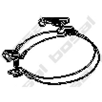 Bandes de caoutchouc, échappement KLOKKERHOLM OEM 90128514 Bandes de caoutchouc, échappement KLOKKERHOLM OEM 90128514