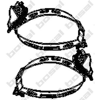 Bandes de caoutchouc, échappement KLOKKERHOLM OEM 18211707923 Bandes de caoutchouc, échappement KLOKKERHOLM OEM 18211707923