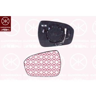 Verre de rétroviseur, rétroviseur extérieur KLOKKERHOLM 25581064