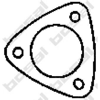 Joint d'étanchéité, tuyau d'échappement KLOKKERHOLM 256-153